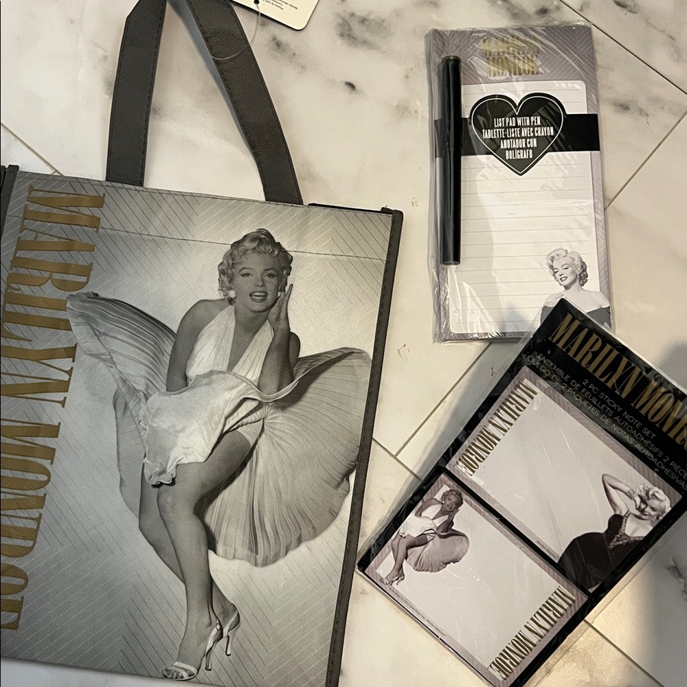 Marylin Monroe Stationary Novelties, Set of 3 NWT